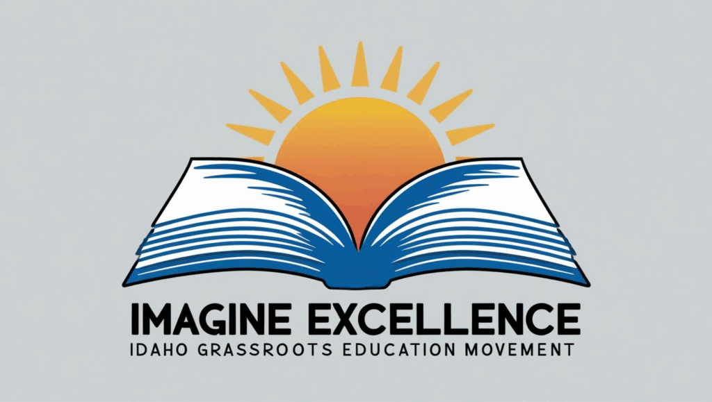 Idaho Public Education Coalition Logo, which shows a sun rising out of a book